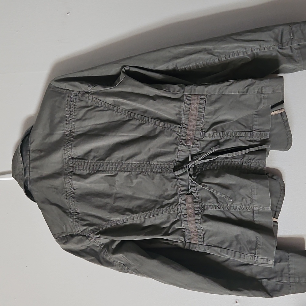 Lucky Brand Women’s 4 Pocket Military Army Green Field Utility Jacket - Picture 2 of 4
